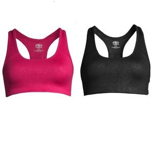 New with Tags Athletic Works Razor Back Sports Bras Set of Two